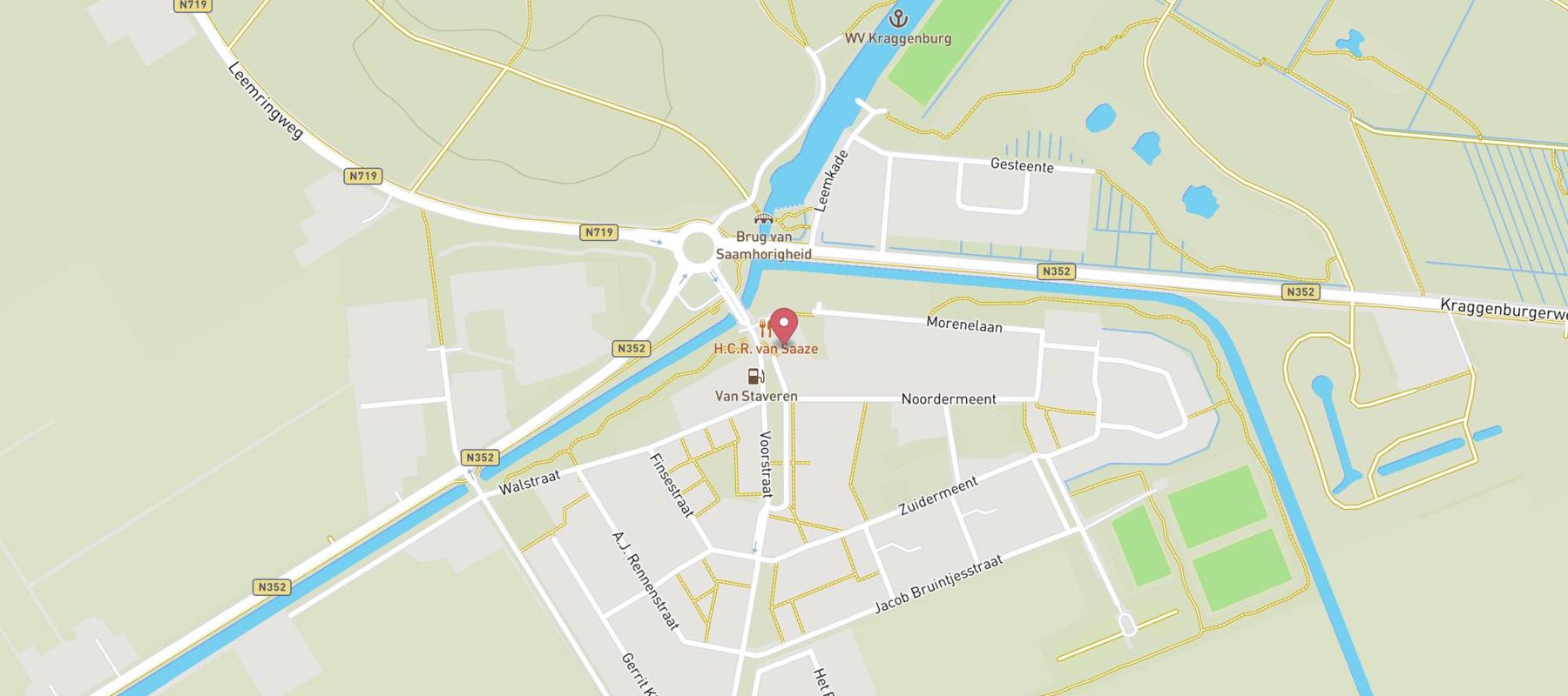 Hotel Van Saaze map