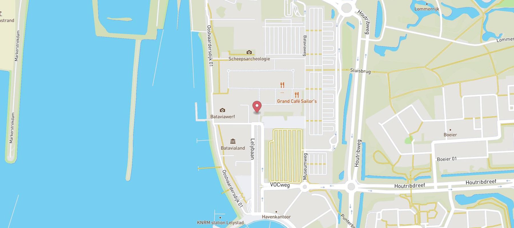 Dunkin' Bataviaplein Lelystad map