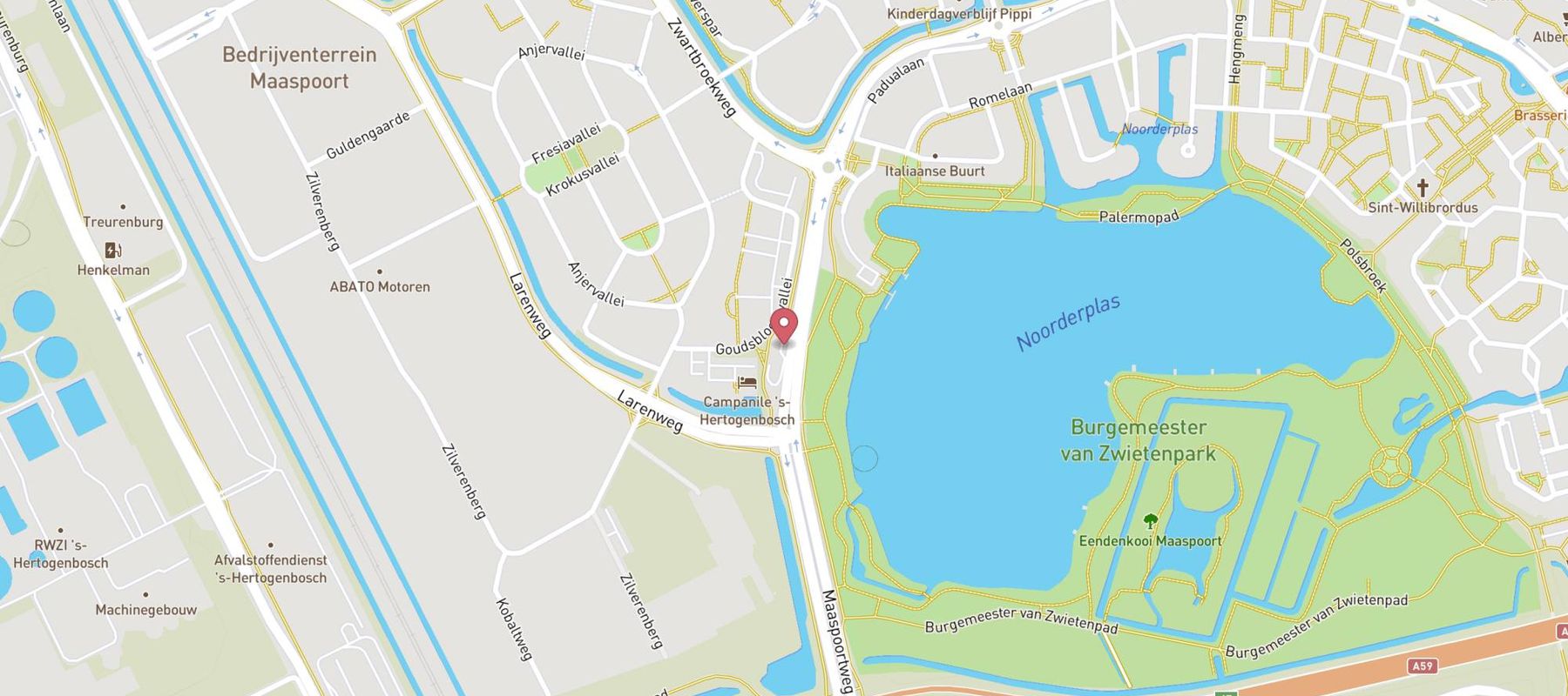 Tango Den Bosch Maaspoort map