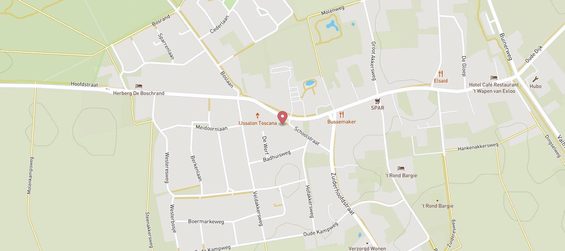 Drenthe Hotel Restaurant de Meulenhoek (Drenthe hotels) map