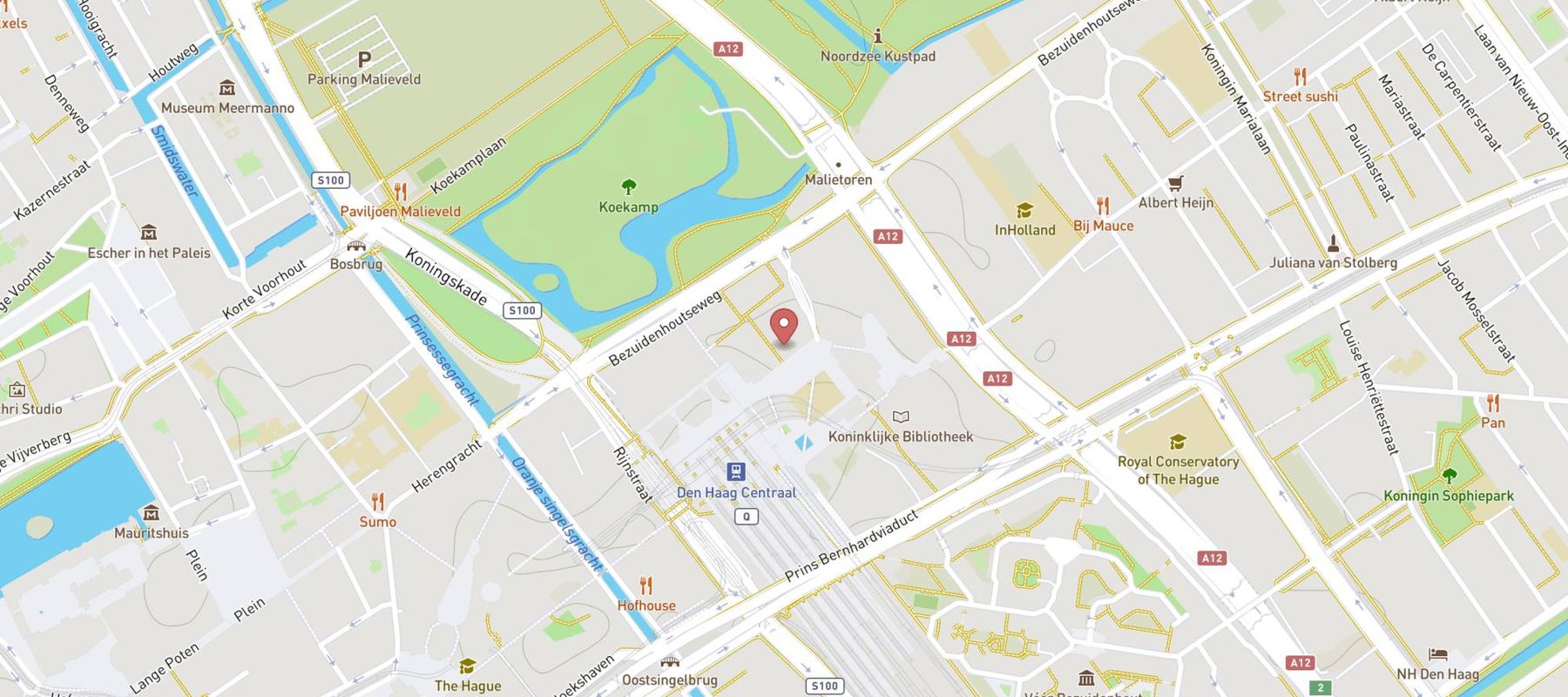 SIXT Autoverhuur Den Haag map