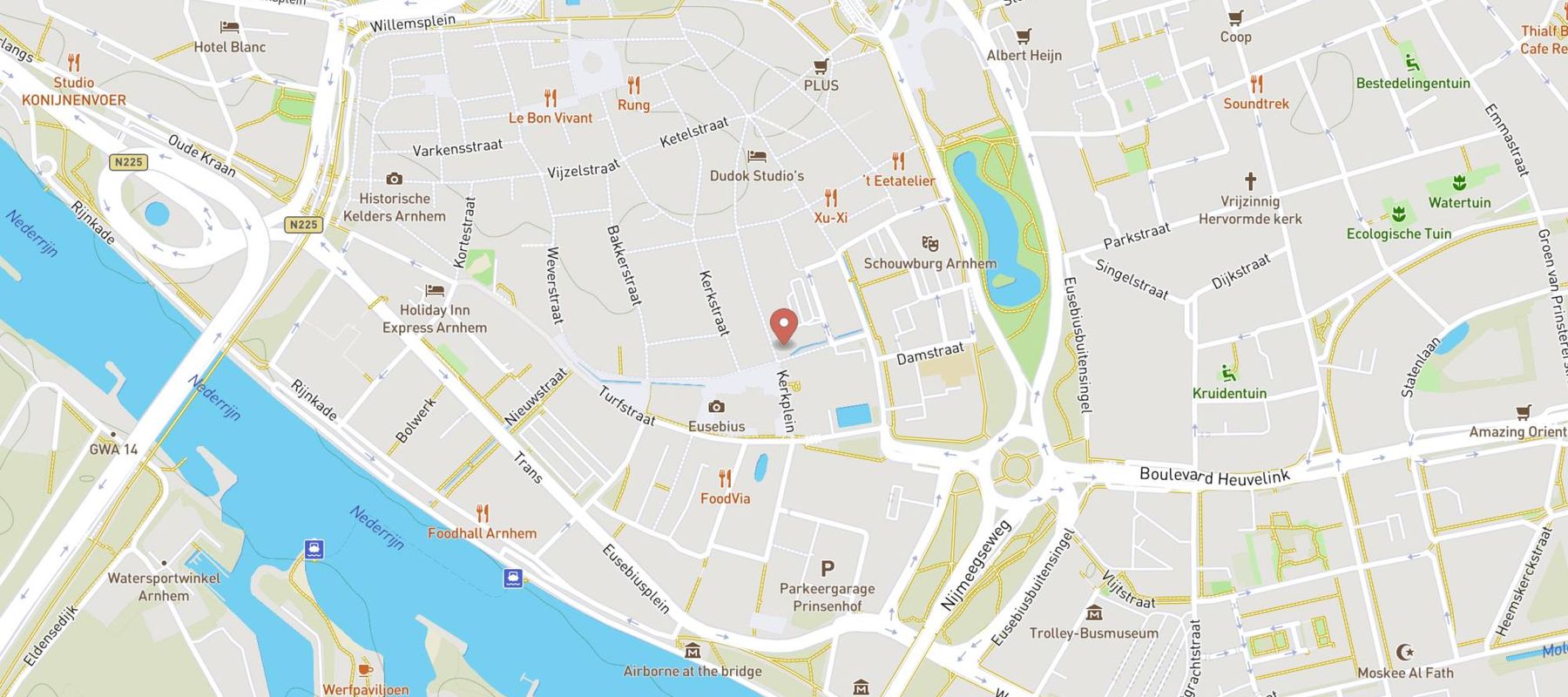 SPAR city Arnhem Koningstraat map