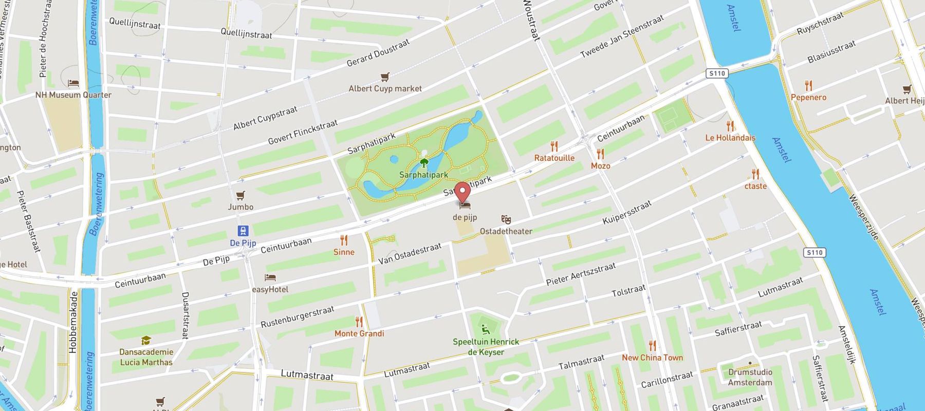 The Arcade Hotel Amsterdam map