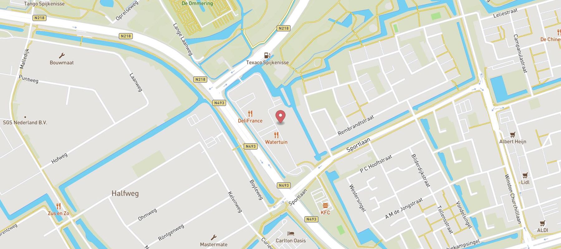 GAMMA bouwmarkt Spijkenisse map