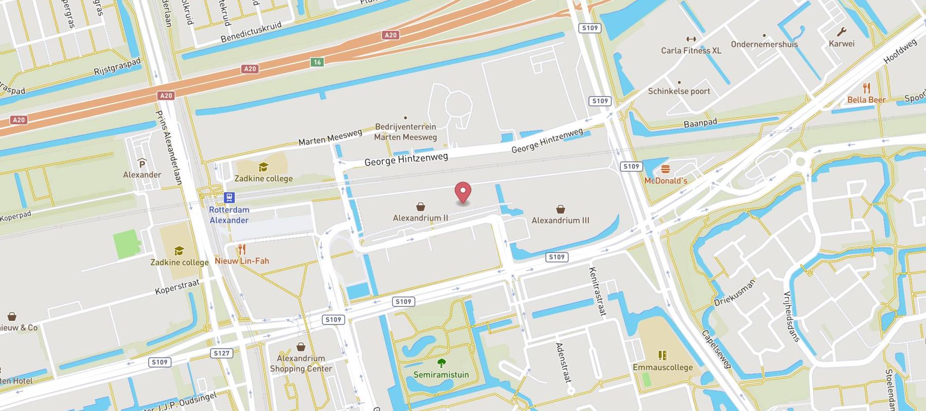 SHABU SHABU Rotterdam Alexandrium map
