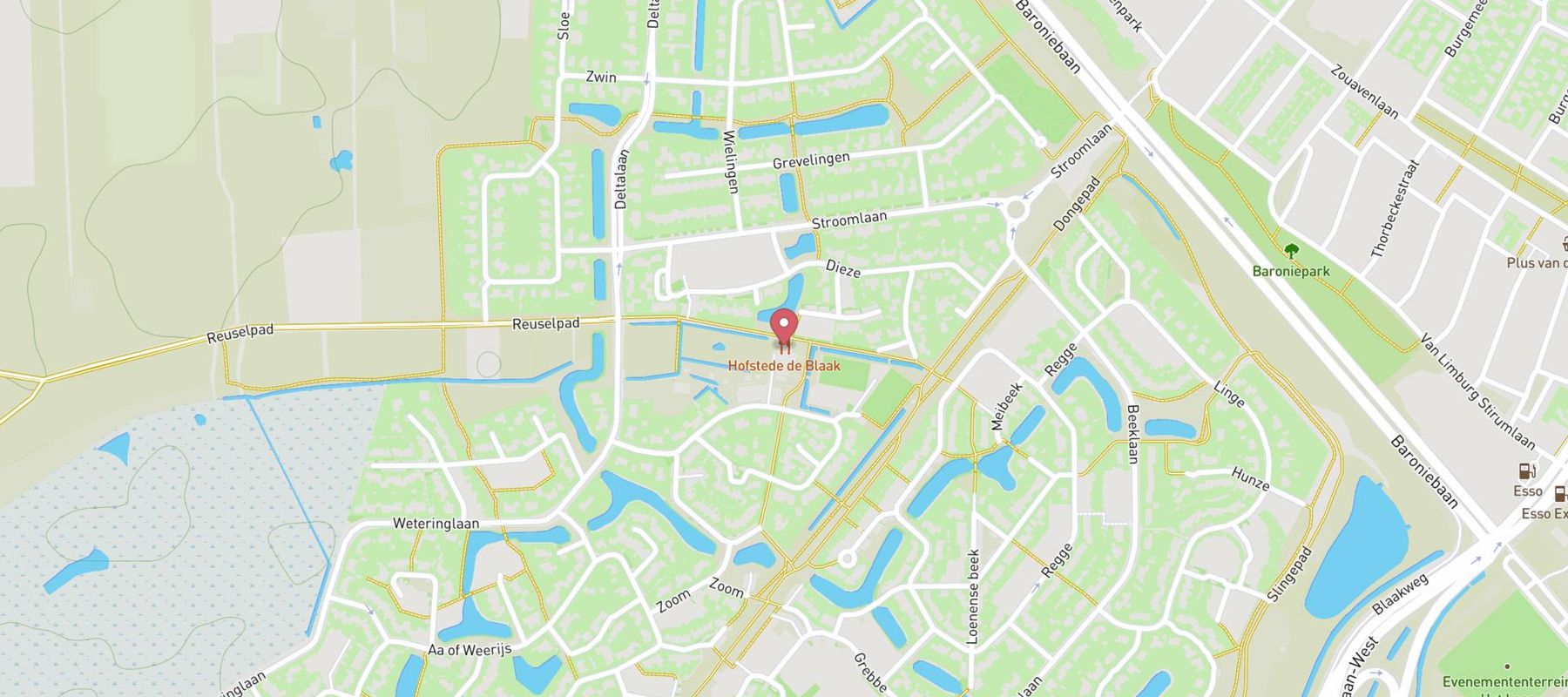 Hofstede de Blaak map