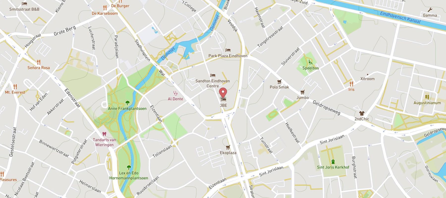 3BE Backpackers Bed & Breakfast Eindhoven map