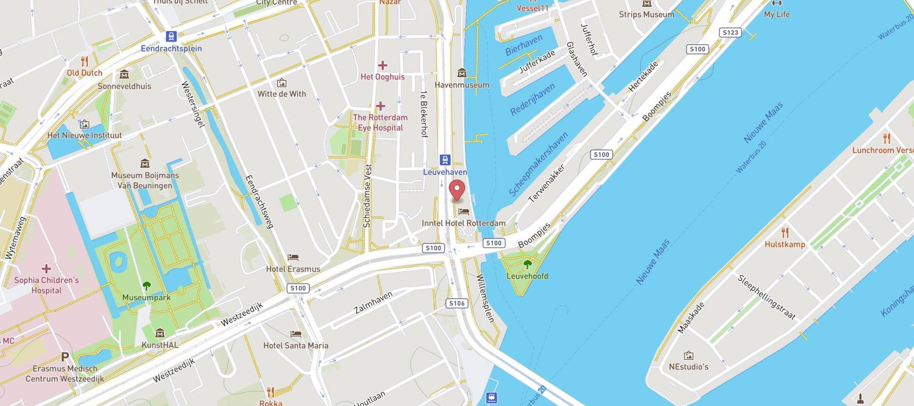 Mainport Hotel Rotterdam, a Hilton Affiliate Hotel map