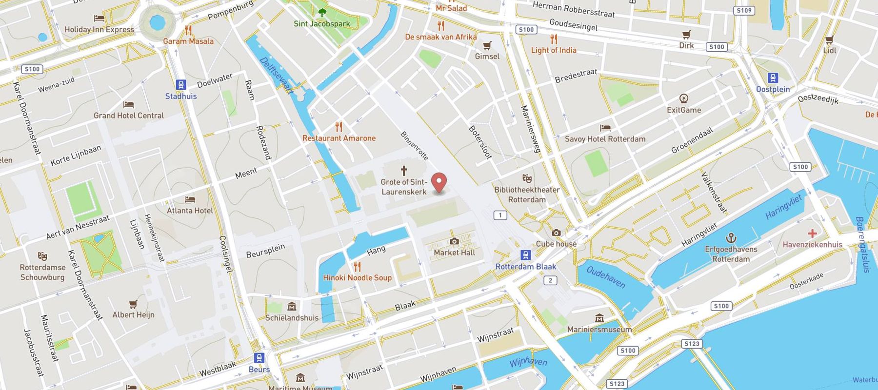 HiFi Klubben Rotterdam map