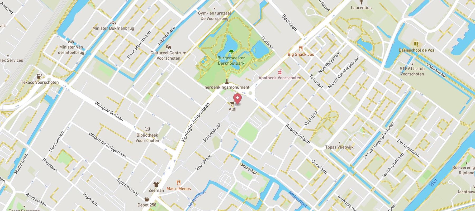 Pearle Opticiens Voorschoten map