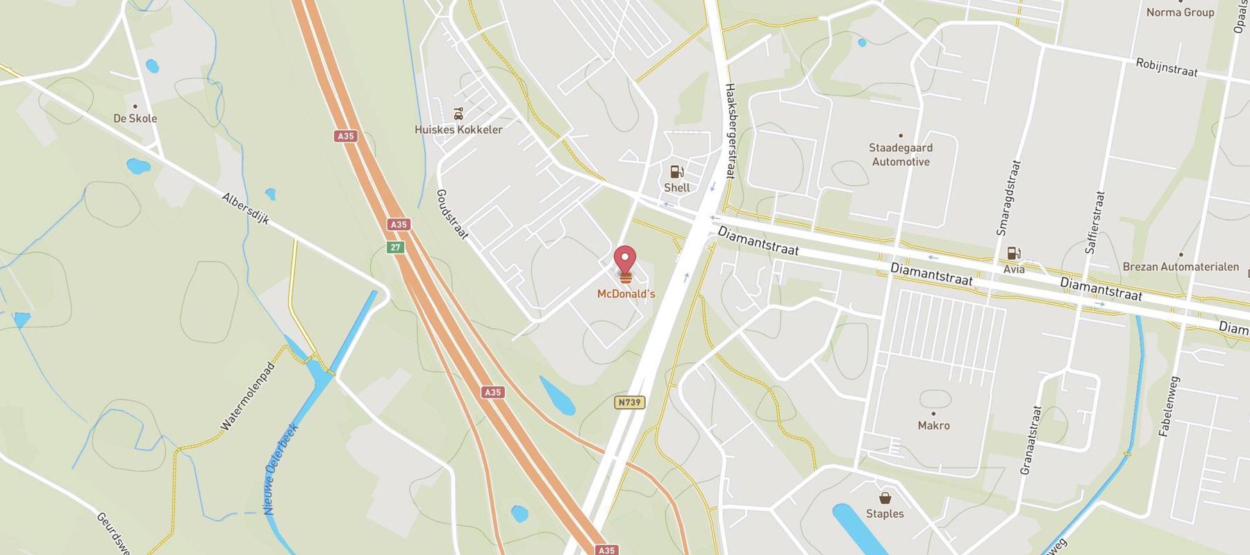 McDonald's Hengelo Zuid map