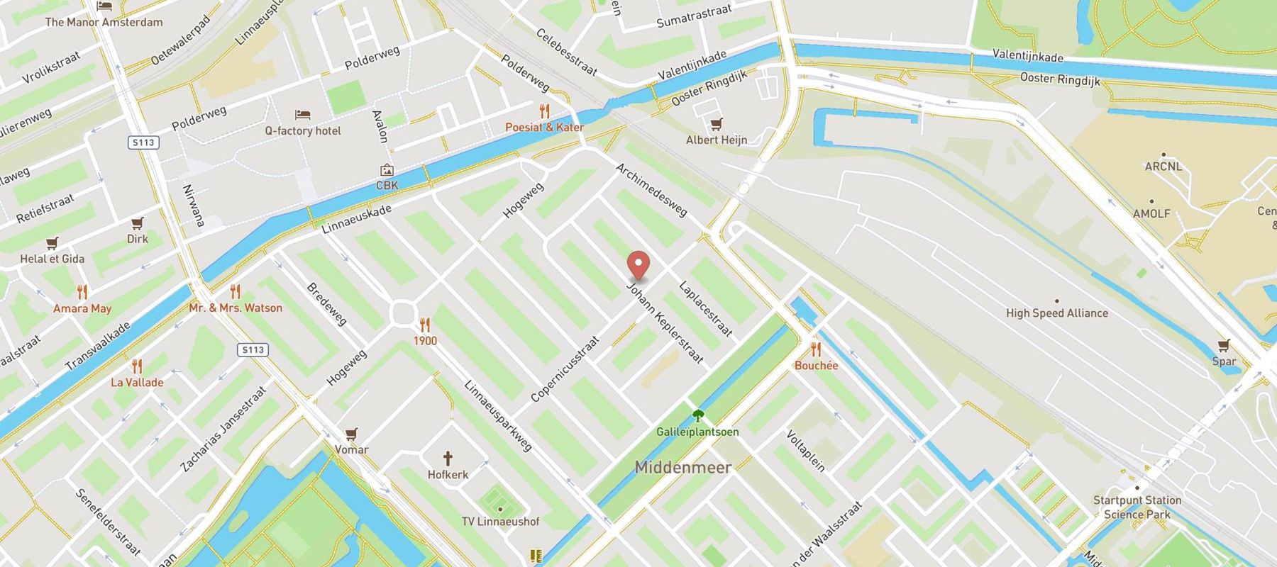 De Pizzabakkers Copernicusstraat map