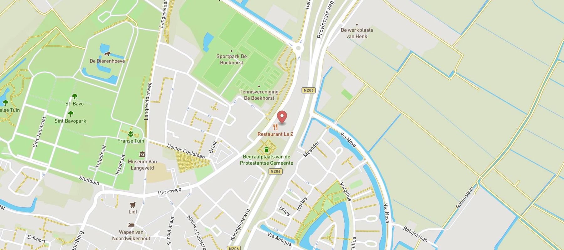 Heinde Noordwijkerhout map