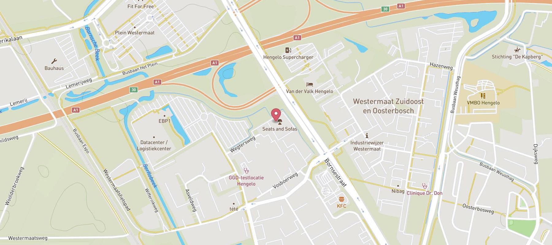 Seats and Sofas Hengelo map