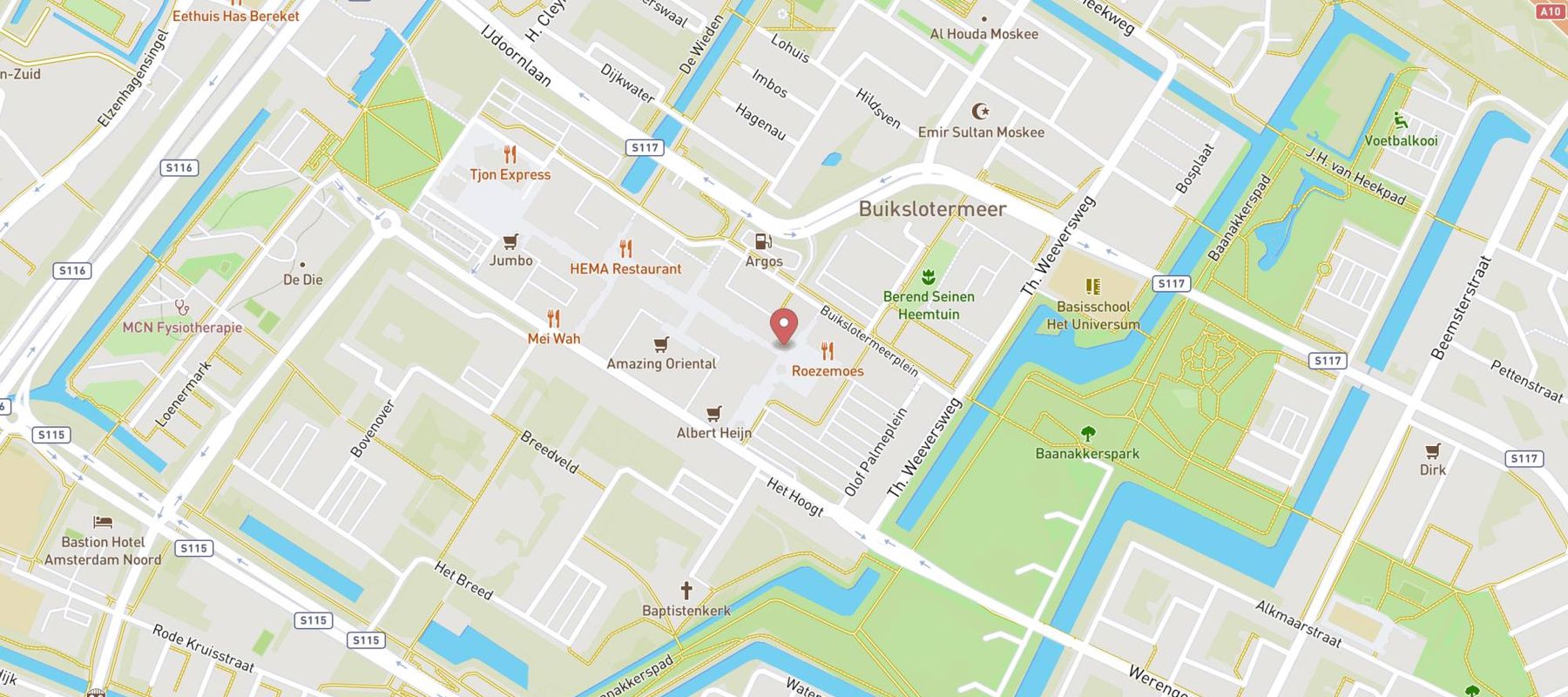 BCC Amsterdam Noord map
