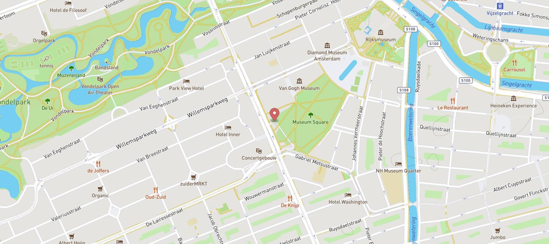 Q-Park Museumplein map