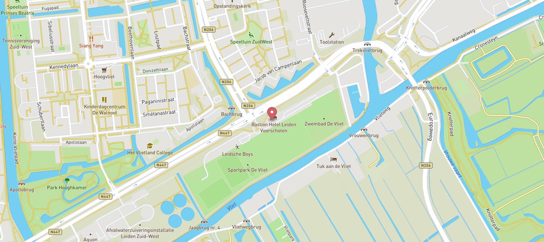 Bastion Hotel Leiden Voorschoten map