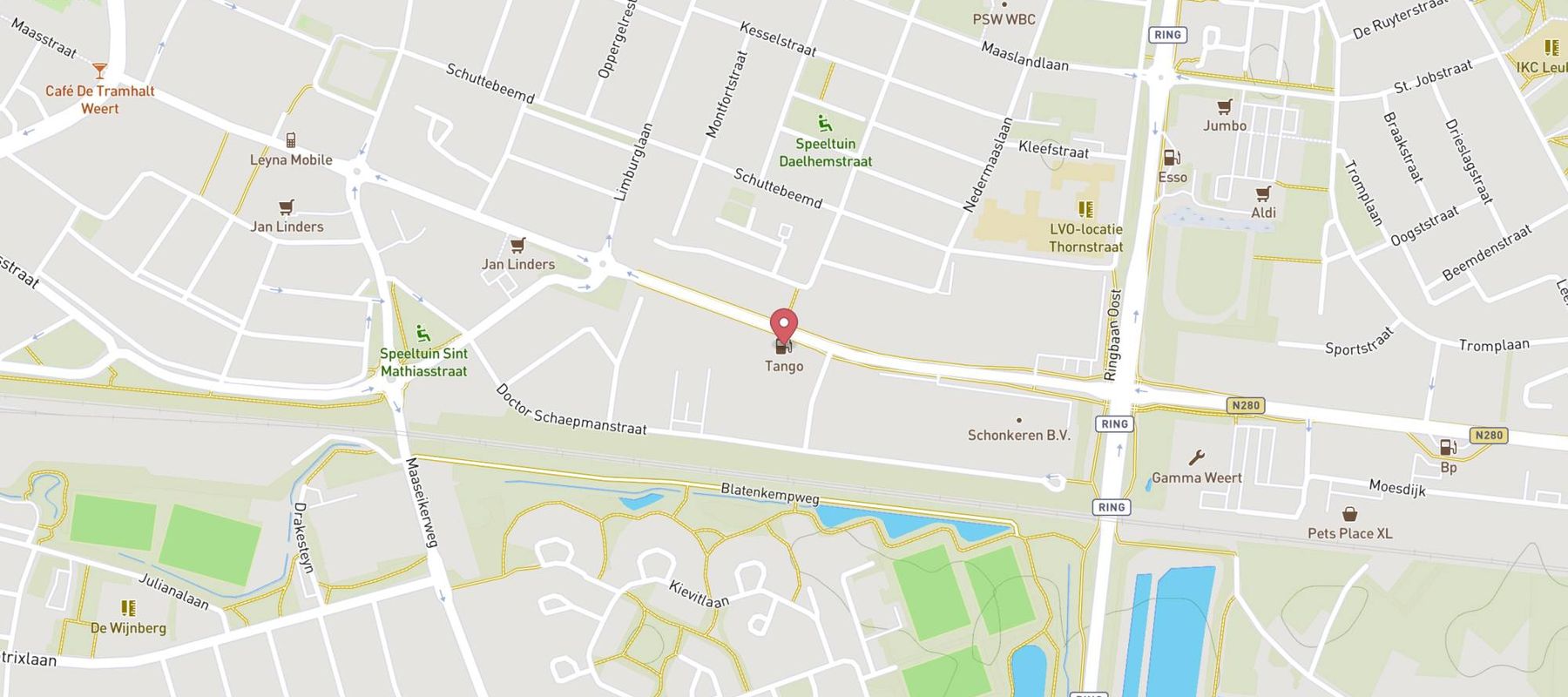 Tango Weert map