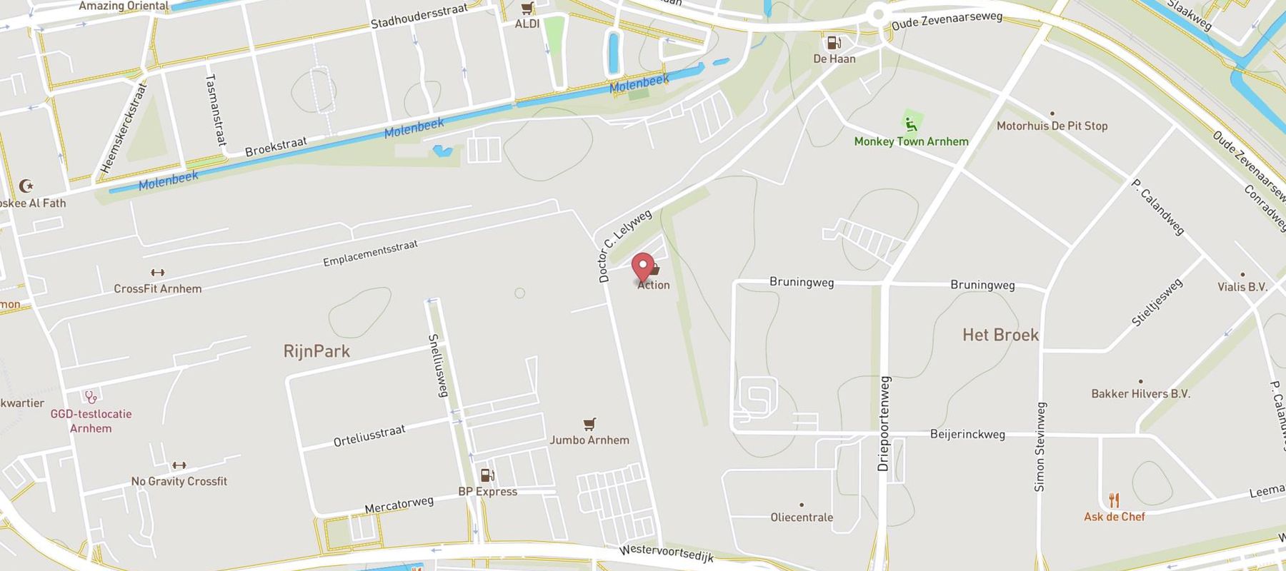 Action Arnhem map