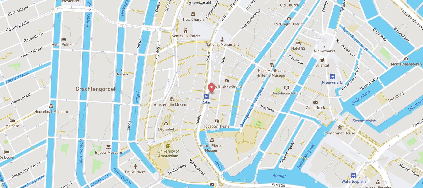 Mister Highland Hotel Amsterdam map