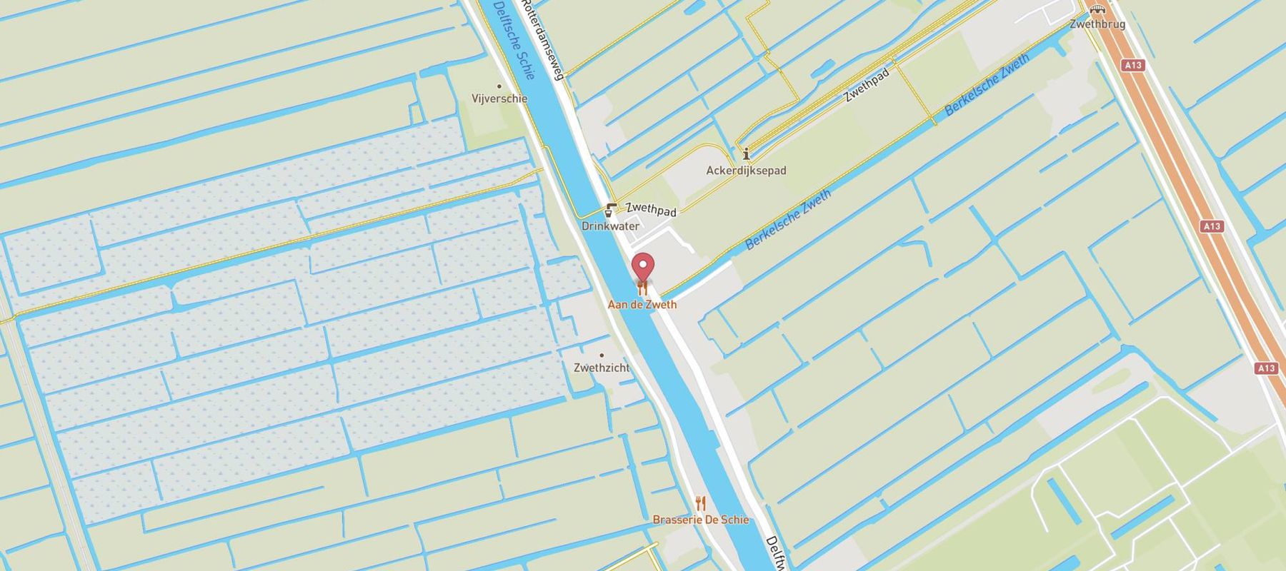 Restaurant Aan de Zweth map