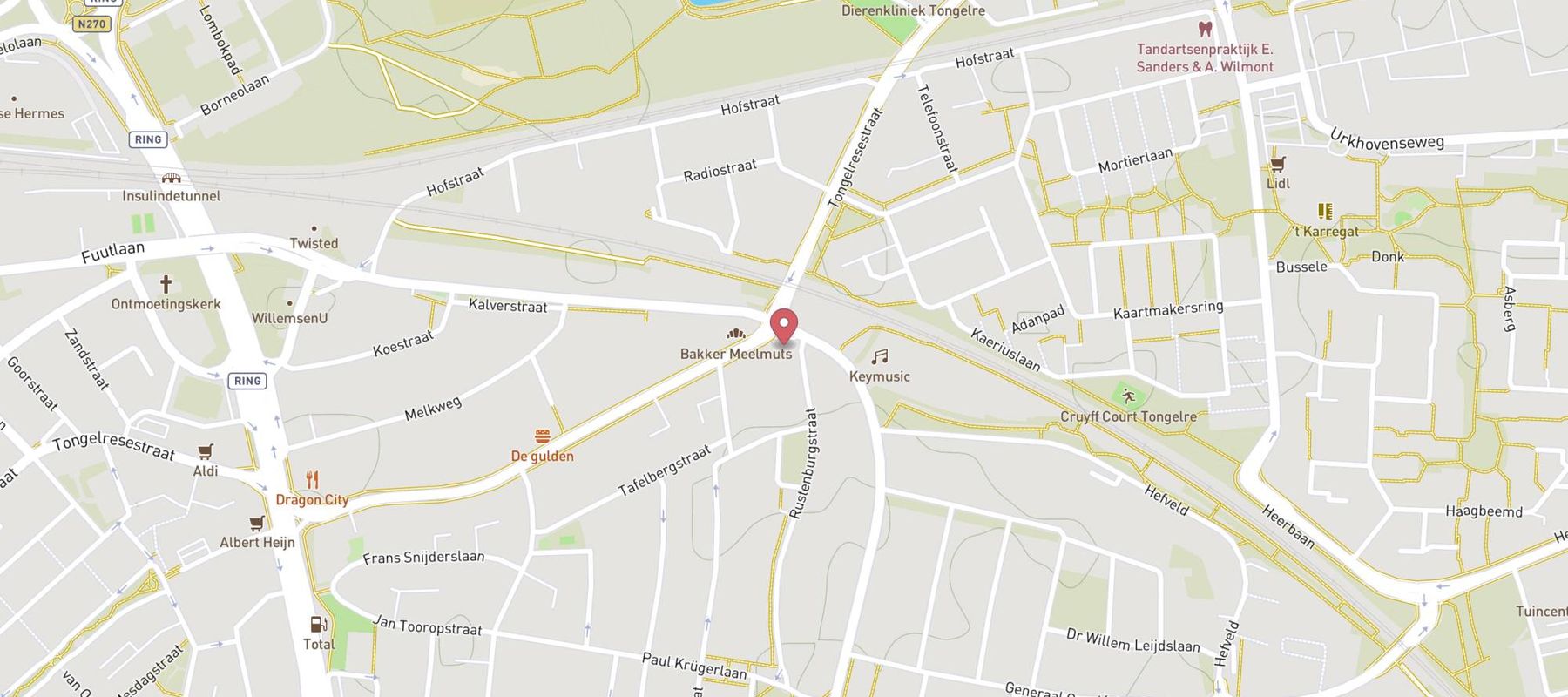 T-Energy Express Eindhoven Tongelresestraat map