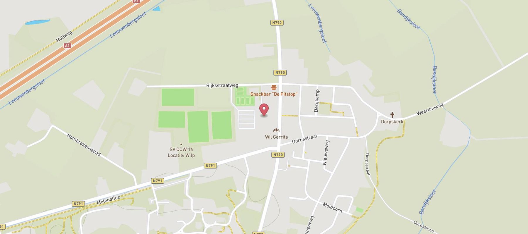 Piet Zoomers Modemall Wilp map