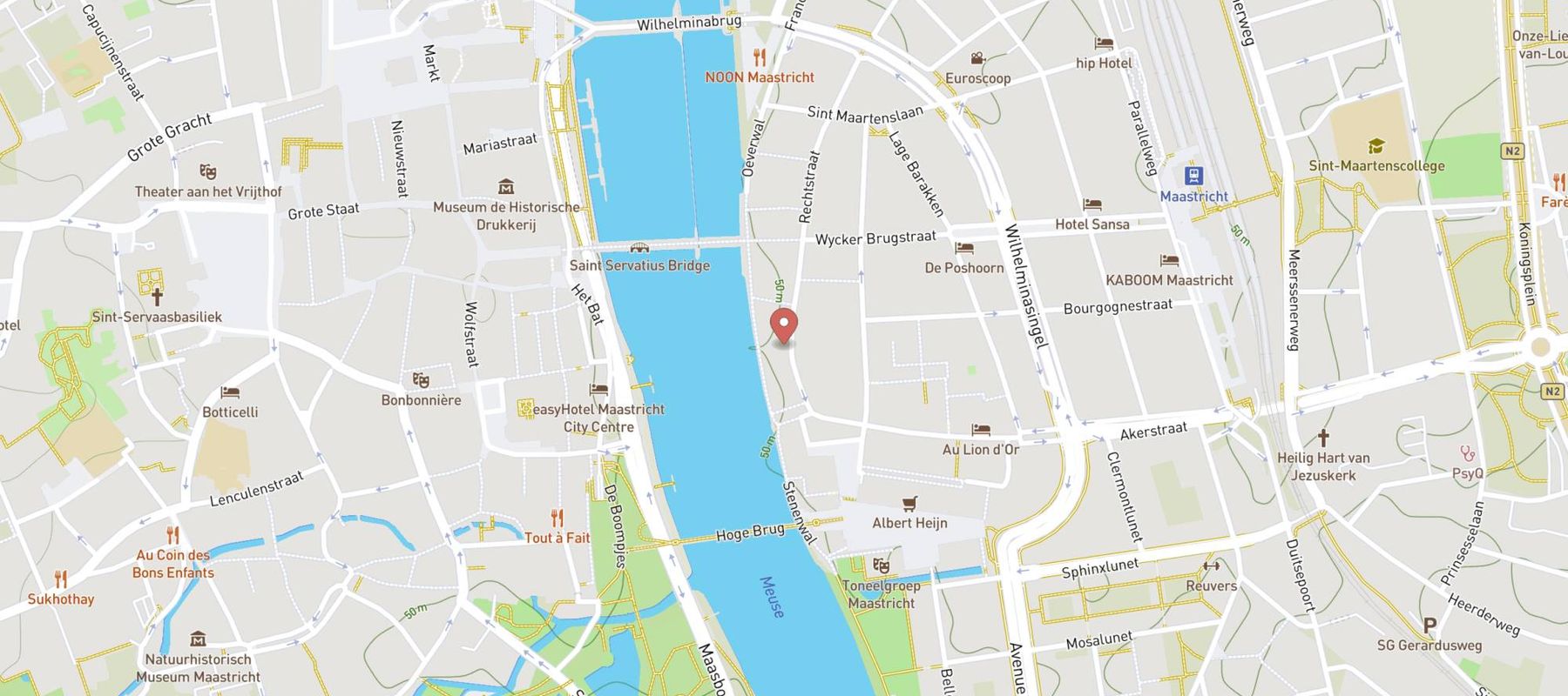 Restaurant "O" map