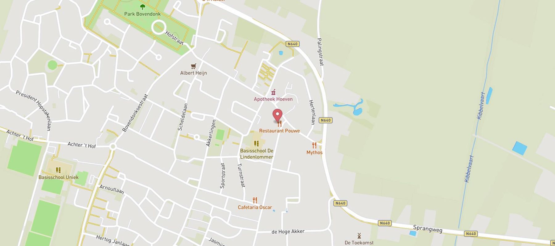 Restaurant Pouwe map