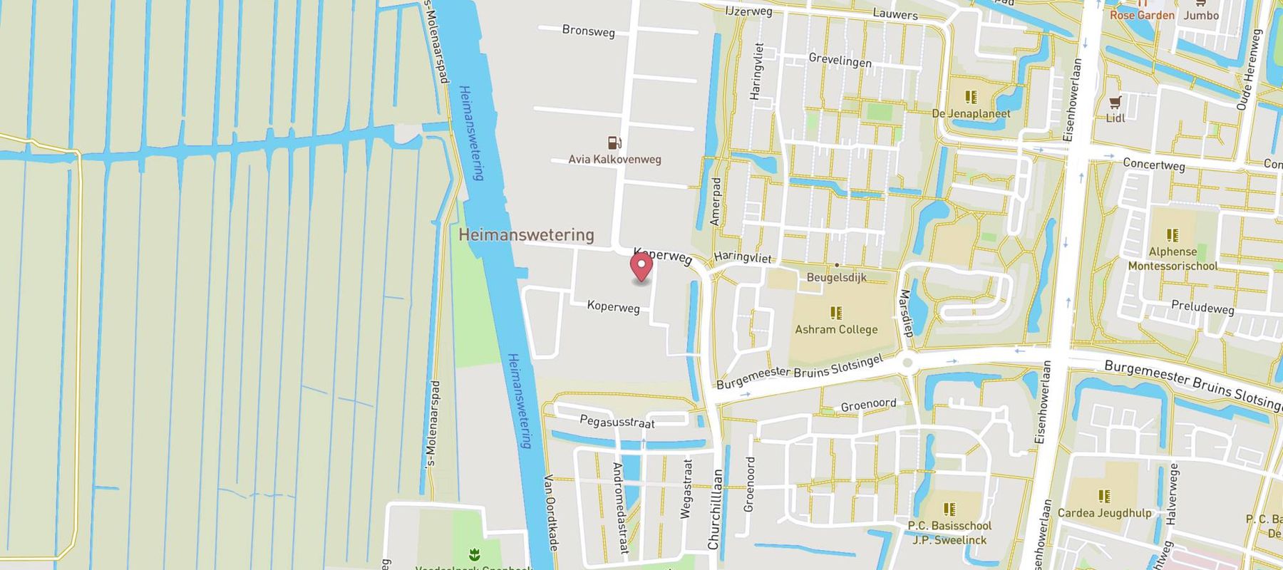 Hertz Autoverhuur - Alphen Aan De Rijn - Koperweg 2 map