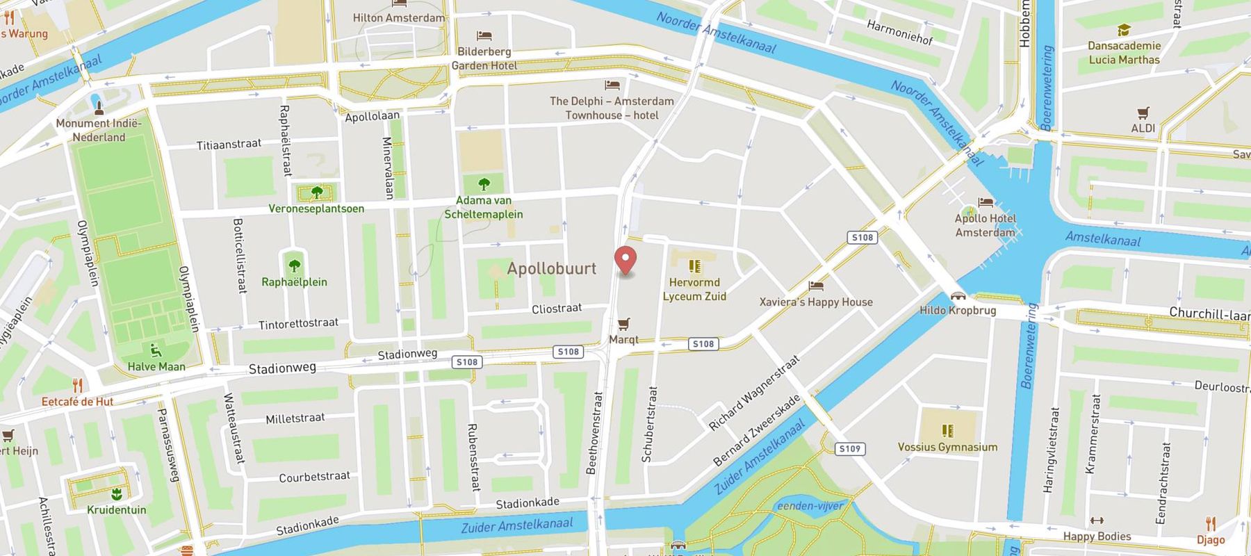 Gauchos Grill Restaurant - Amsterdam Oud- Zuid map