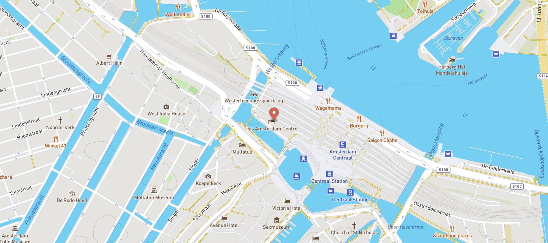 ibis Amsterdam Centre map