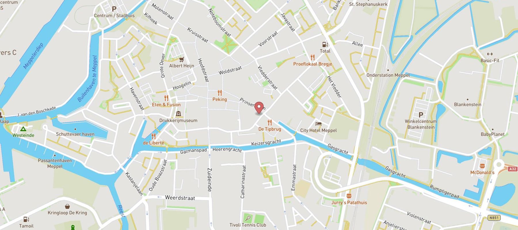Herberg 't Plein map