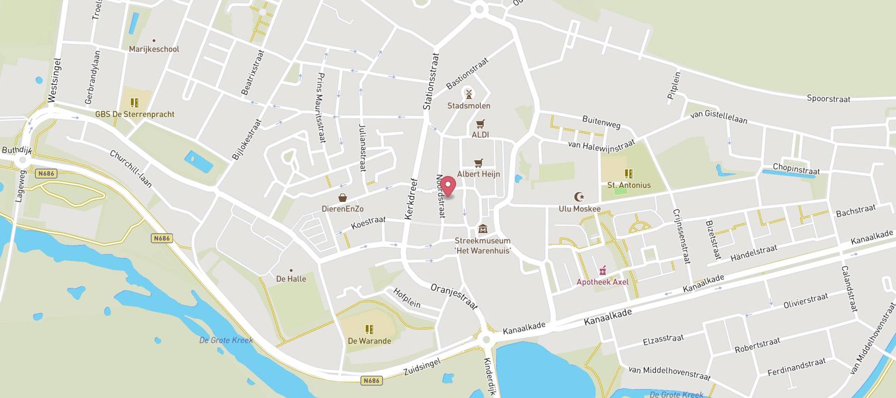 Kruidvat map