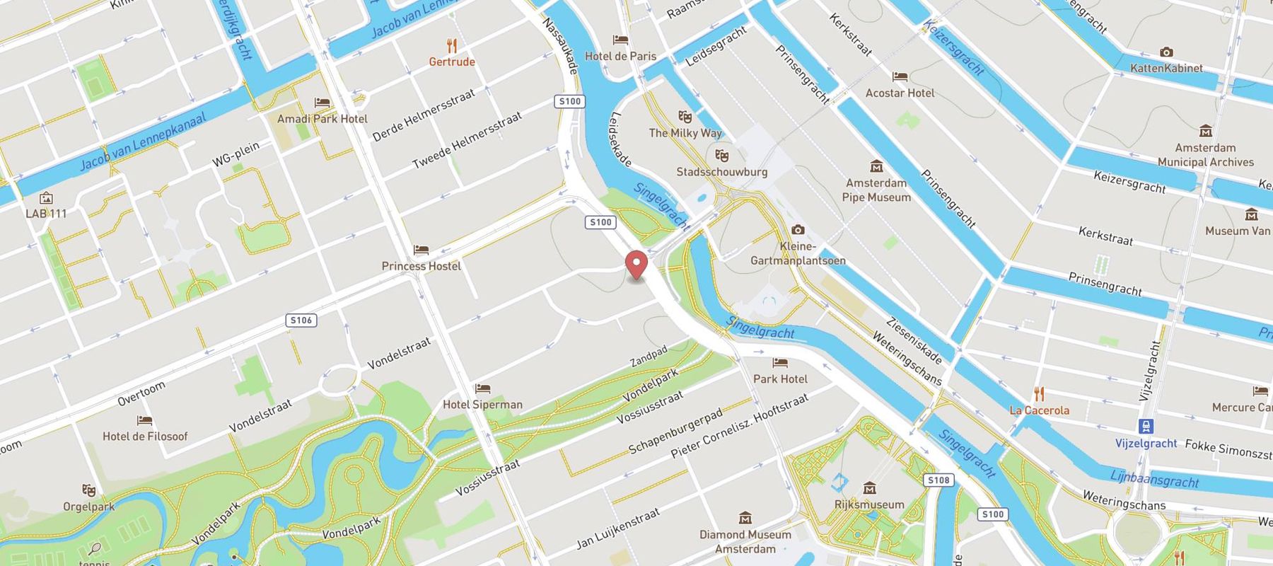 Amsterdam Marriott Hotel map