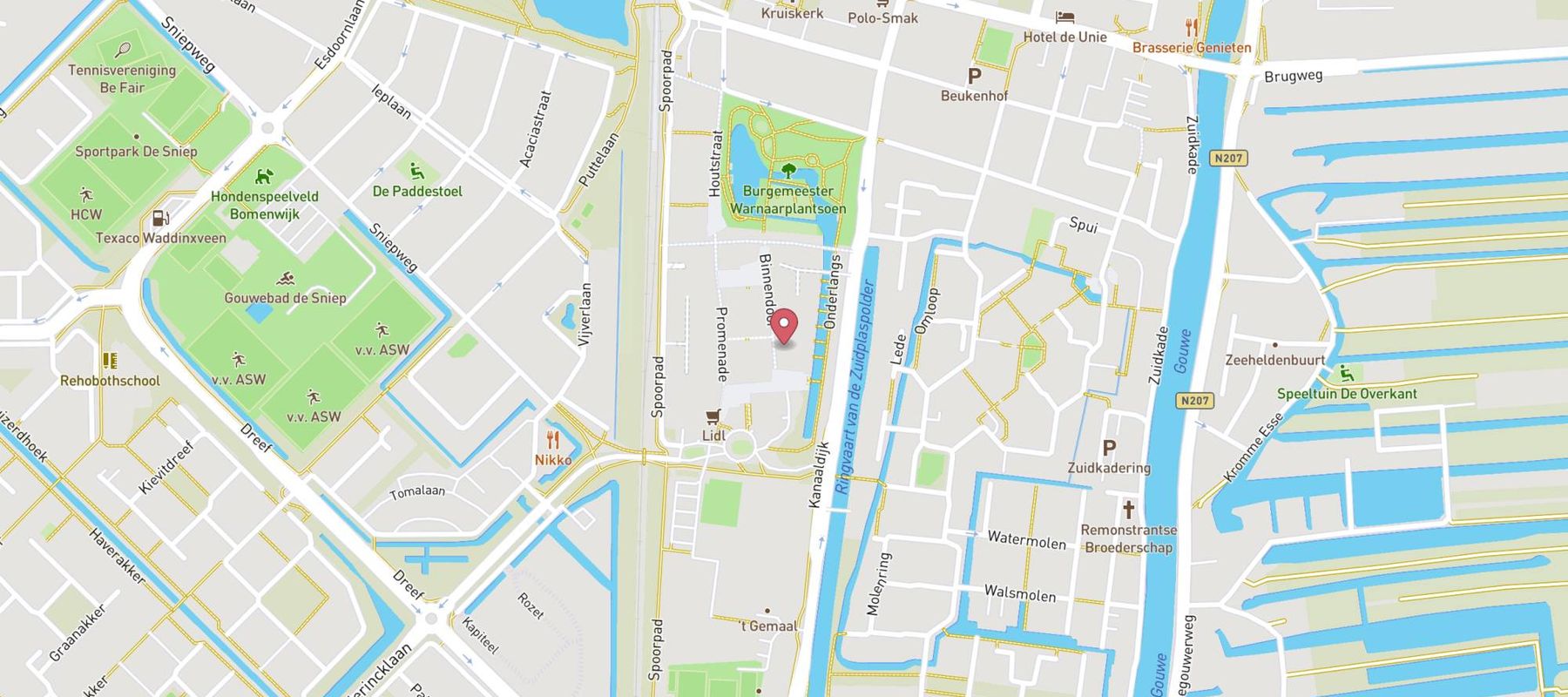 Xenos Waddinxveen map