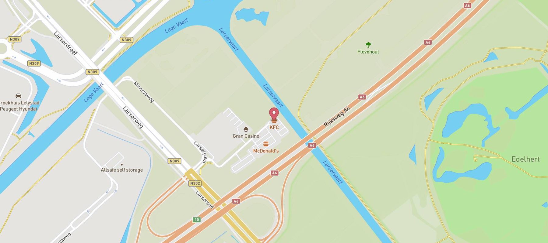 KFC map