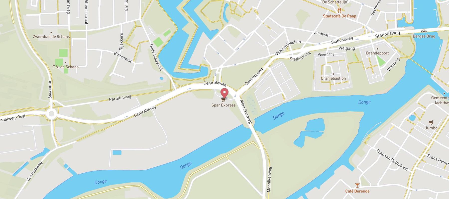 SPAR express Geertruidenberg map
