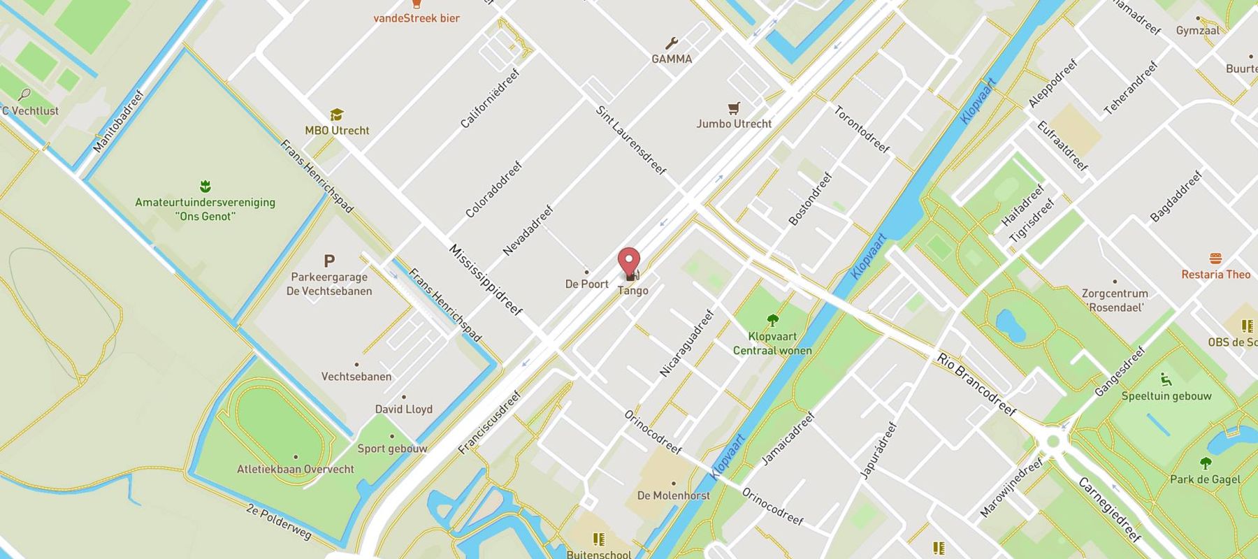 Tango Utrecht map