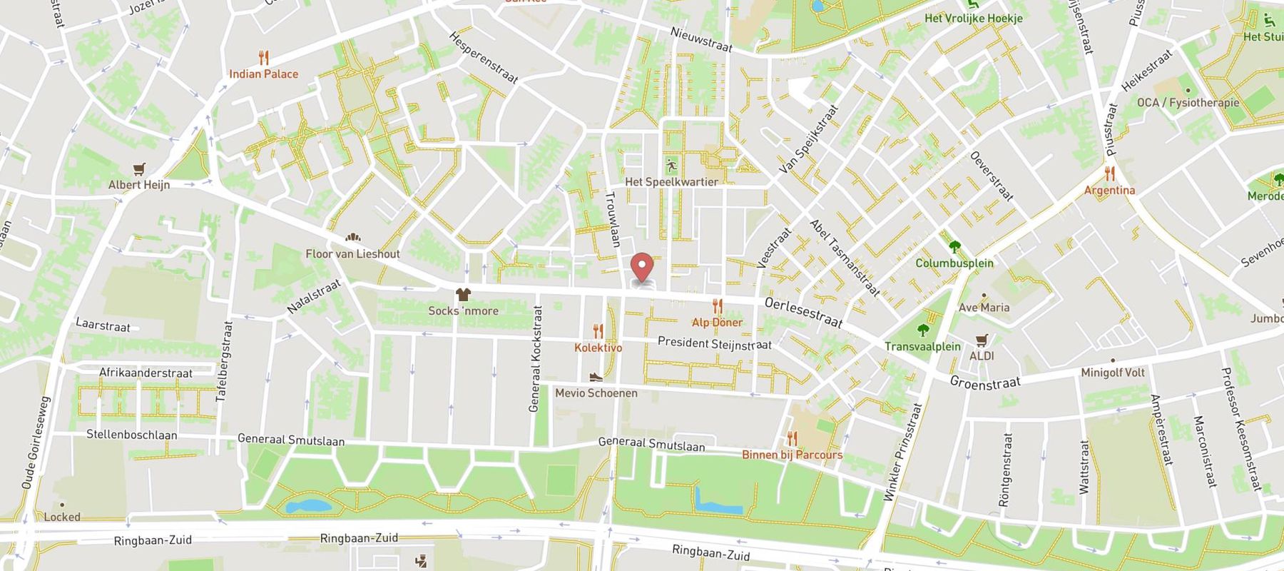 haan tankstation Oerlesestraat Tilburg map