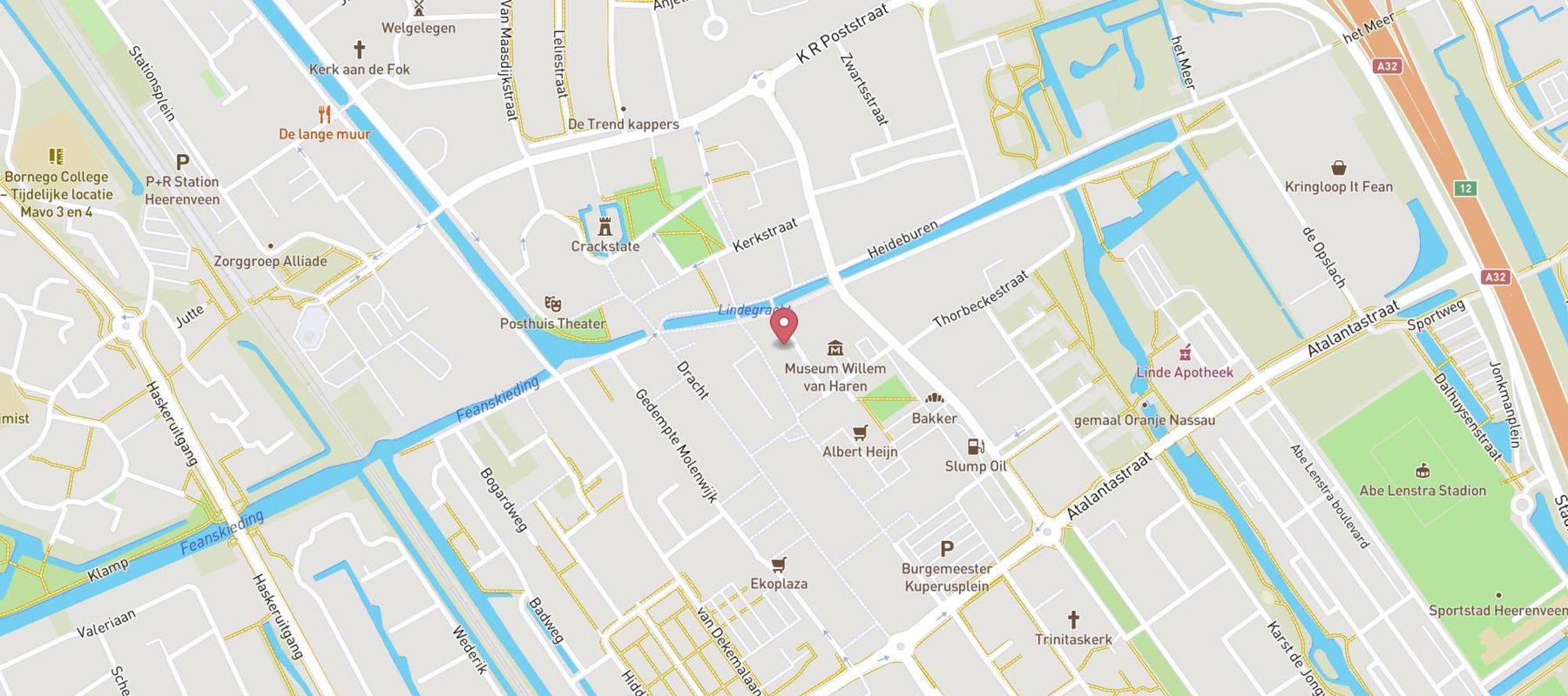 Grand Café 't Gerecht Heerenveen map