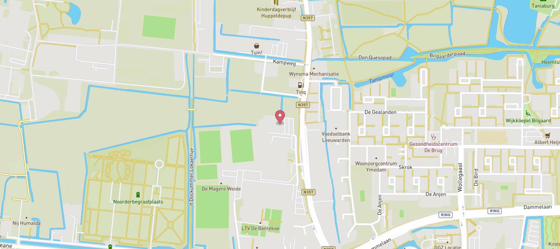 Karwei bouwmarkt Leeuwarden map
