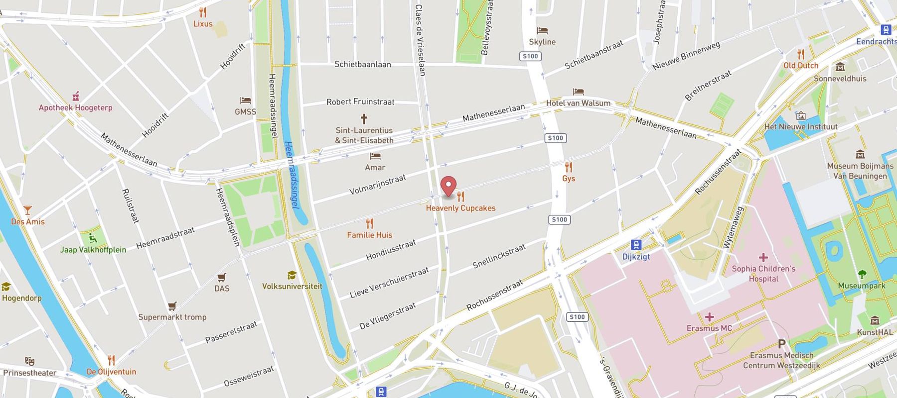 Papa Johns Pizza map
