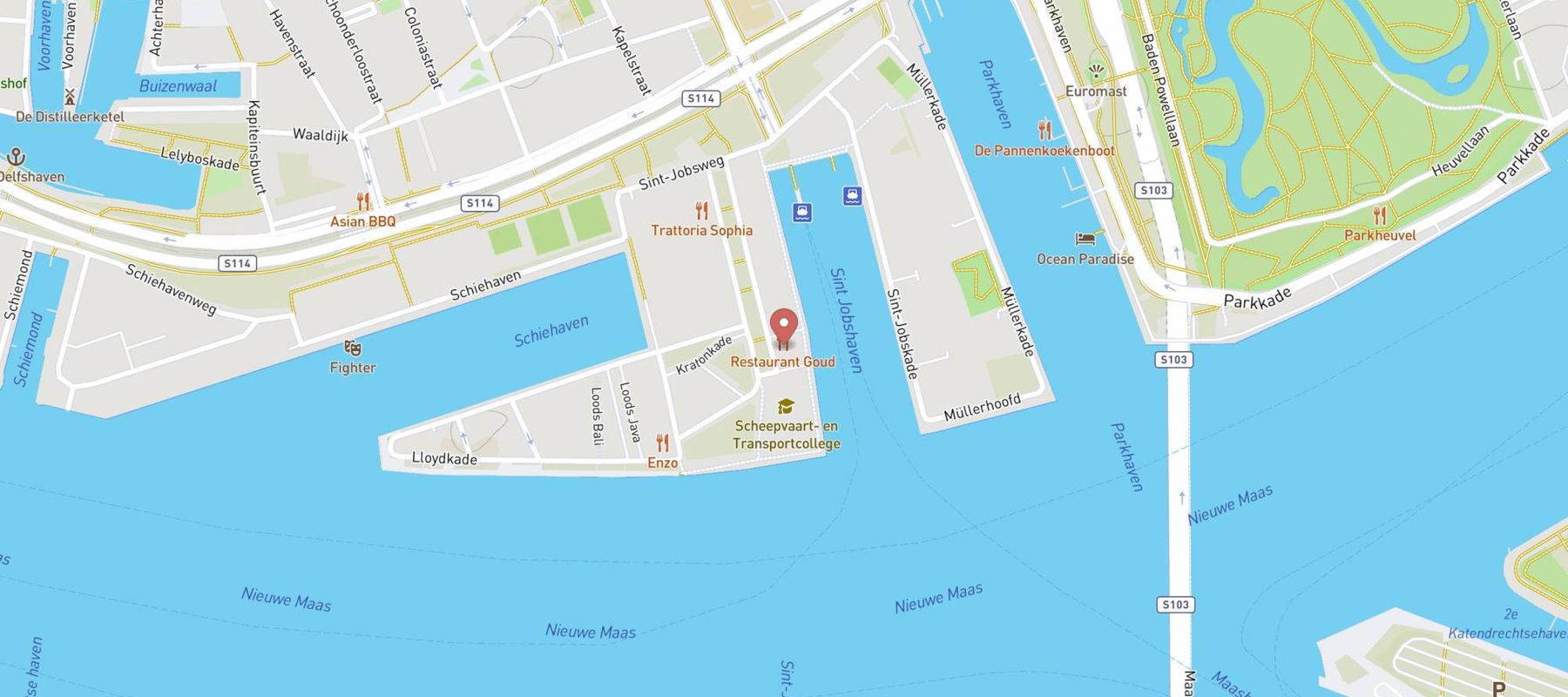 Restaurant GOUD map