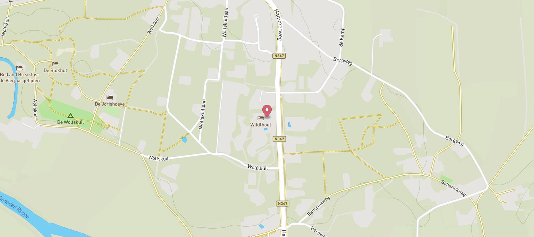 Hotel & Restaurant Wildthout map