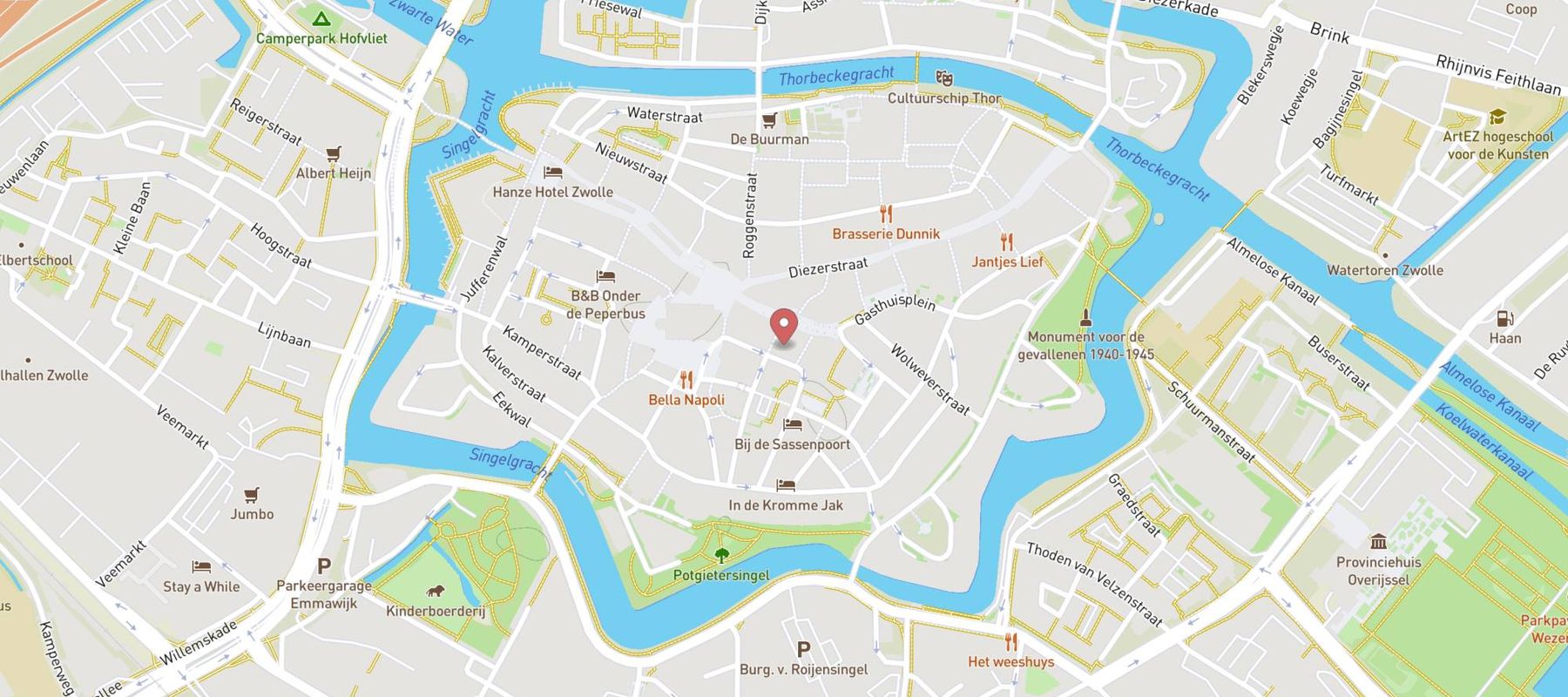 Pauw Zwolle map