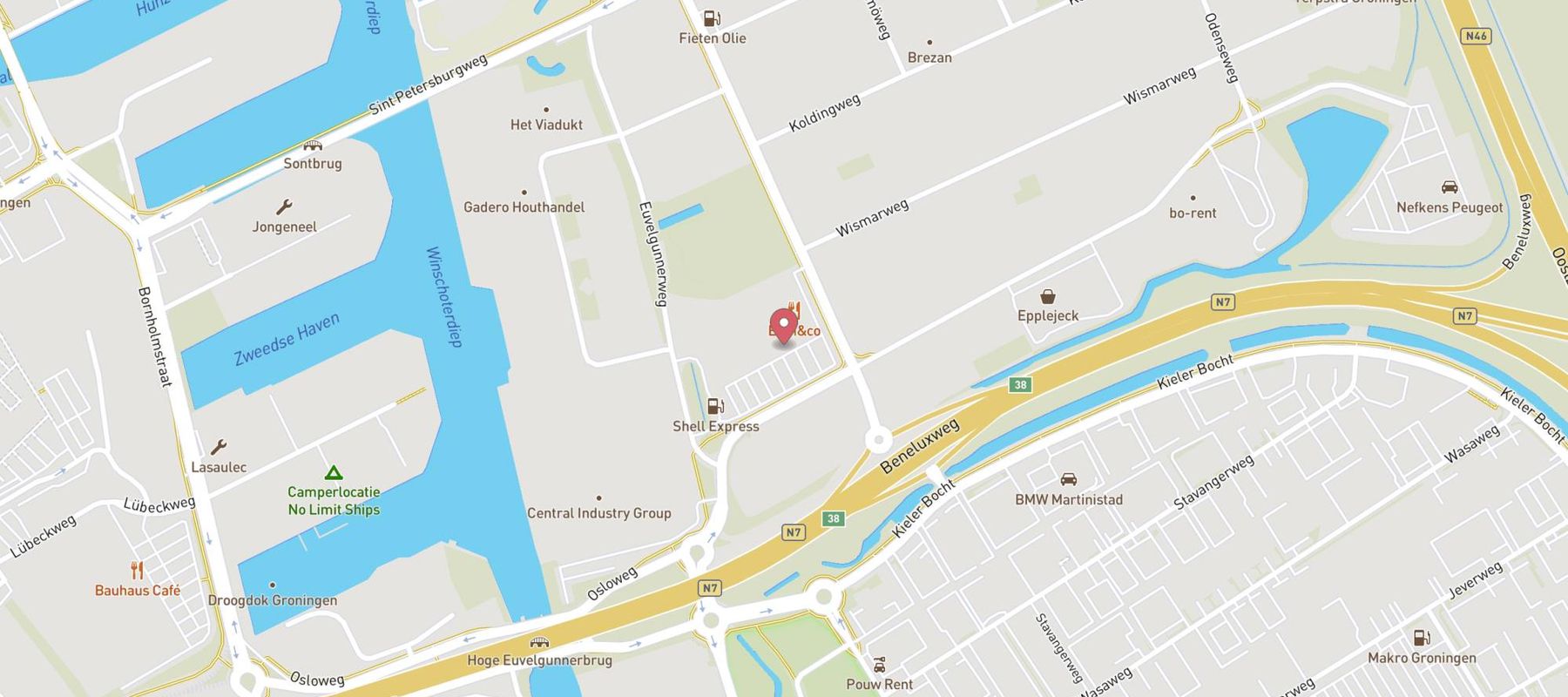 Karwei bouwmarkt Groningen-Oost map