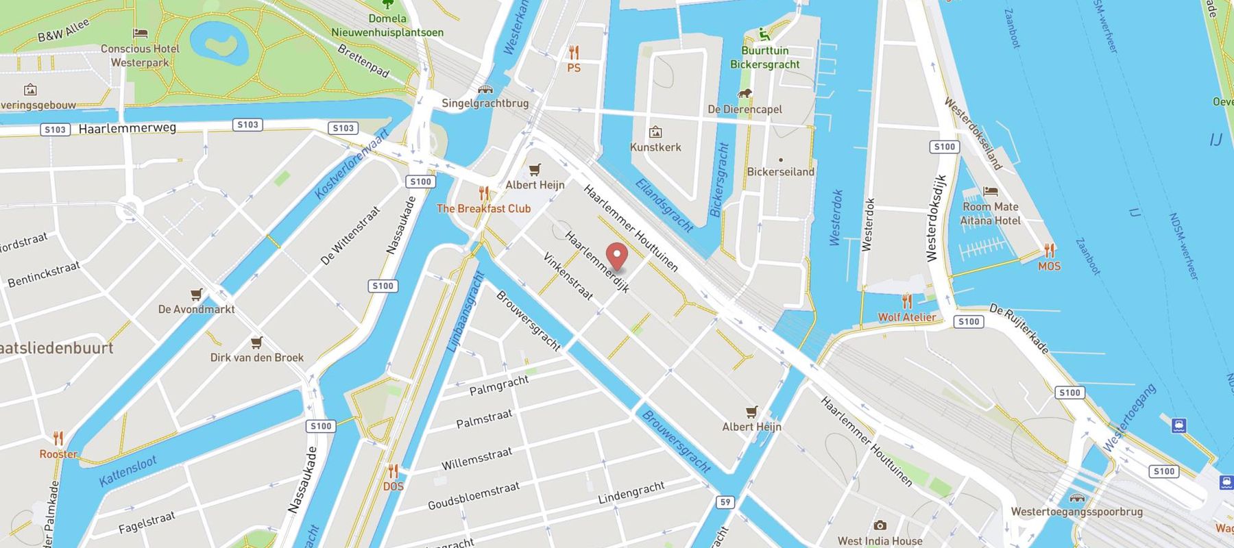 De Pizzabakkers Haarlemmerdijk map