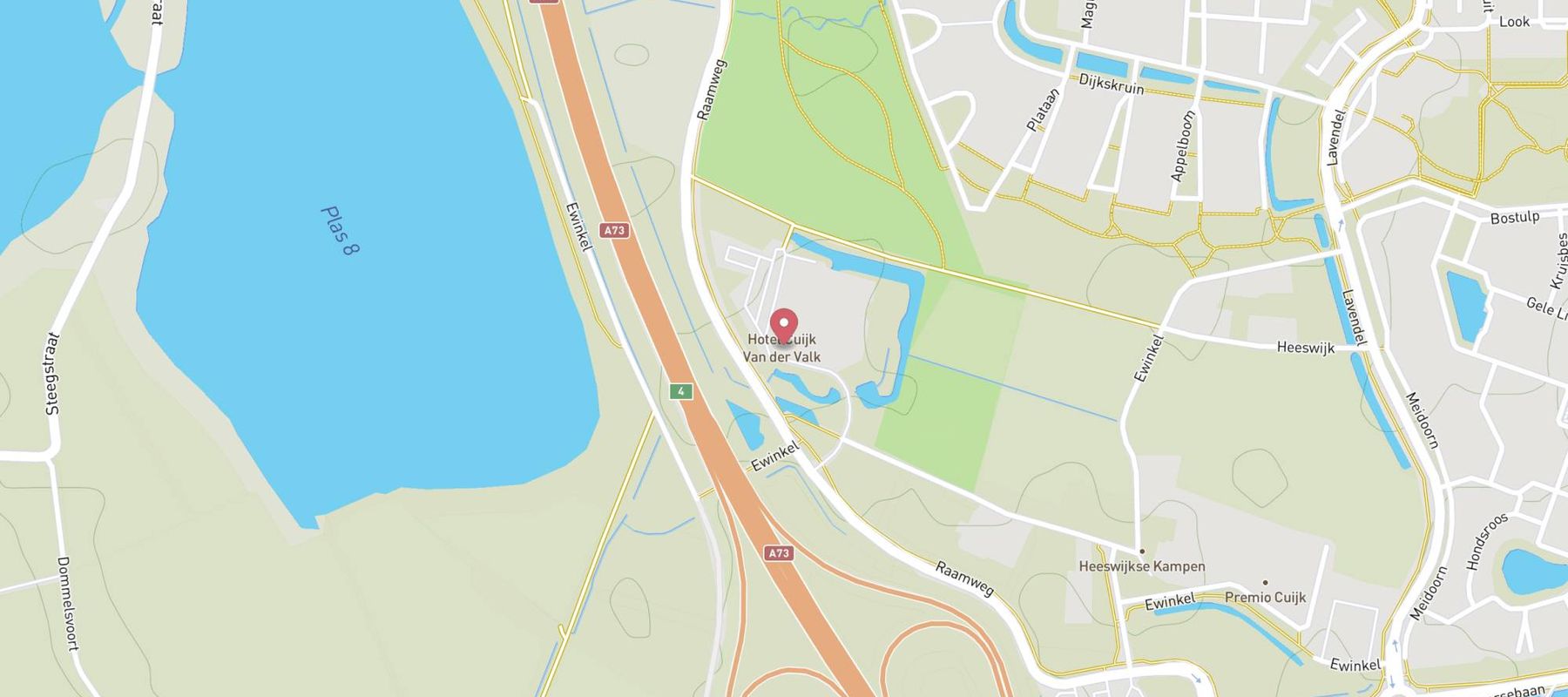 Van der Valk Hotel Cuijk-Nijmegen map