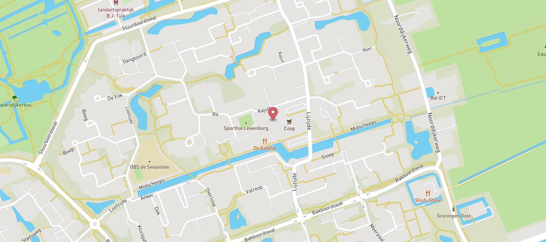 HEMA Groningen-Lewenborg map